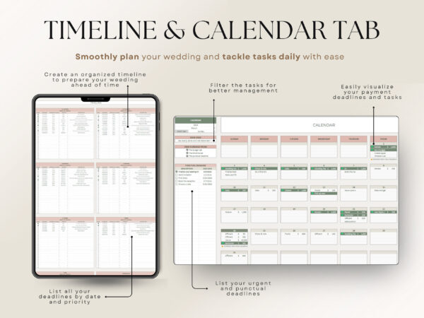 The Ultimate Wedding Planner Spreadsheet Google Sheets & Excel - Image 3