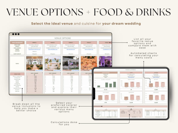 The Ultimate Wedding Planner Spreadsheet Google Sheets & Excel - Image 4