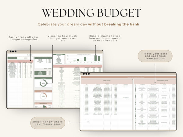 The Ultimate Wedding Planner Spreadsheet Google Sheets & Excel - Image 5