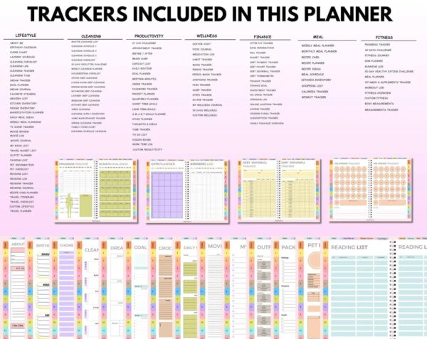 All-in-One Digital Planner 2025, 2026, 2027 – Goodnotes Planner Apple Google Calendar - Image 5